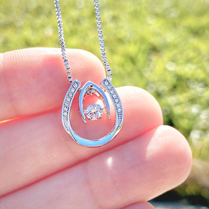 To My Wife Necklace - Romantic Gift for Anytime Love - Lucky In Love Necklace - Personalize Memories
