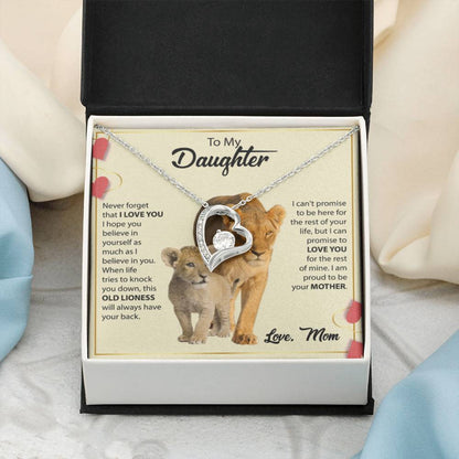 To My Daughter - I am so proud to be your mother - Forever Love Necklace - Personalize Memories