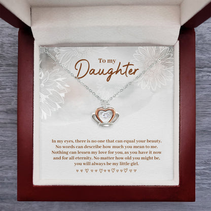 To My Daughter Necklace – Daughter Necklace for Graduation & Birthday Events – Crown Pendant Necklace - Personalize Memories