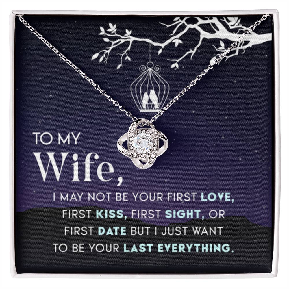 Anniversary & Valentine’s Day Gift for Wife - Emotional Jewelry from Husband - Love Knot Necklace - Personalize Memories