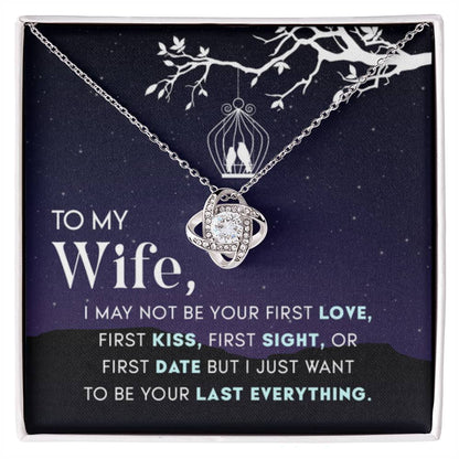 Anniversary & Valentine’s Day Gift for Wife - Emotional Jewelry from Husband - Love Knot Necklace - Personalize Memories