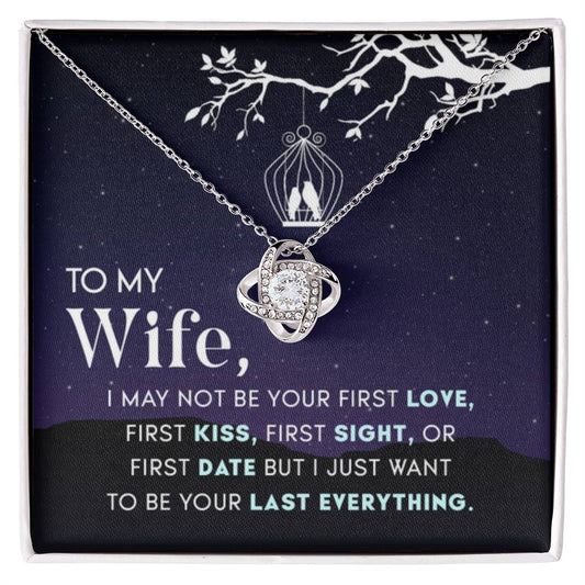 Anniversary & Valentine’s Day Gift for Wife - Emotional Jewelry from Husband - Love Knot Necklace - Personalize Memories