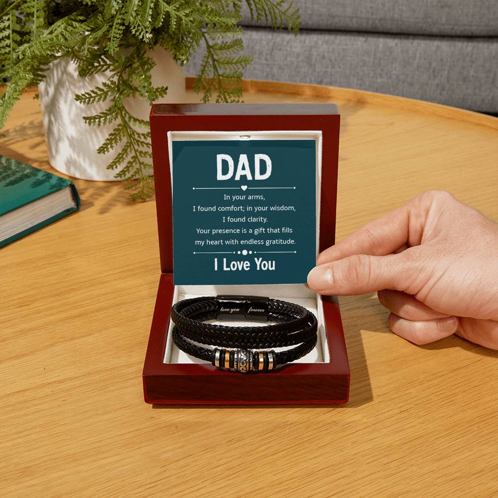 Bracelet for Dad - In your arms - Love You Forever Bracelet - Personalize Memories