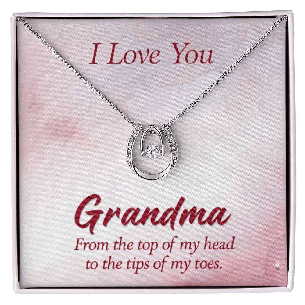 I Love You Grandma Gift from Grandkids Grandma - Lucky In Love PARTNER - Personalize Memories