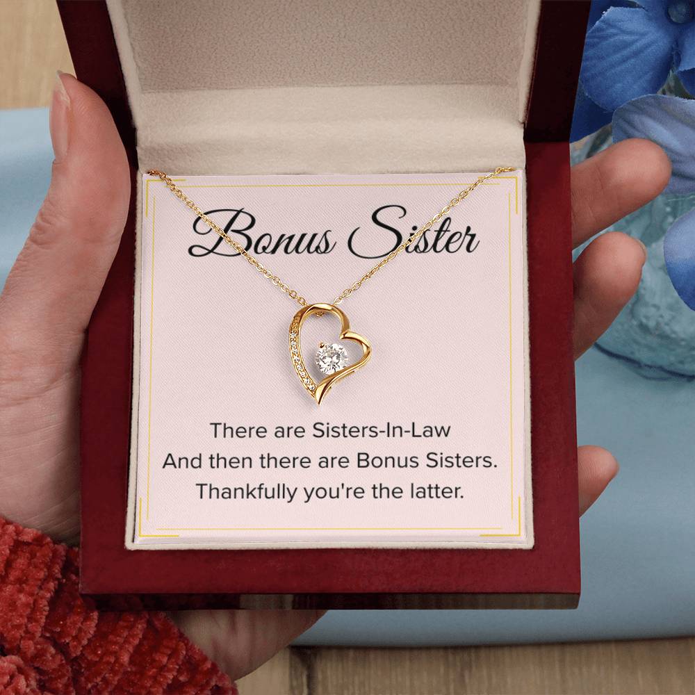 Bonus Sister Necklace Gift - Forever Love Necklace - Personalize Memories