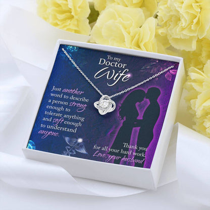 Best Doctor Wife Gift From Husband - Love Knot Necklace - Personalize Memories
