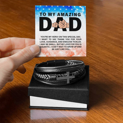 To My Amazing Dad - You're my hero - Gift for Father - Love You Forever Bracelet - Personalize Memories