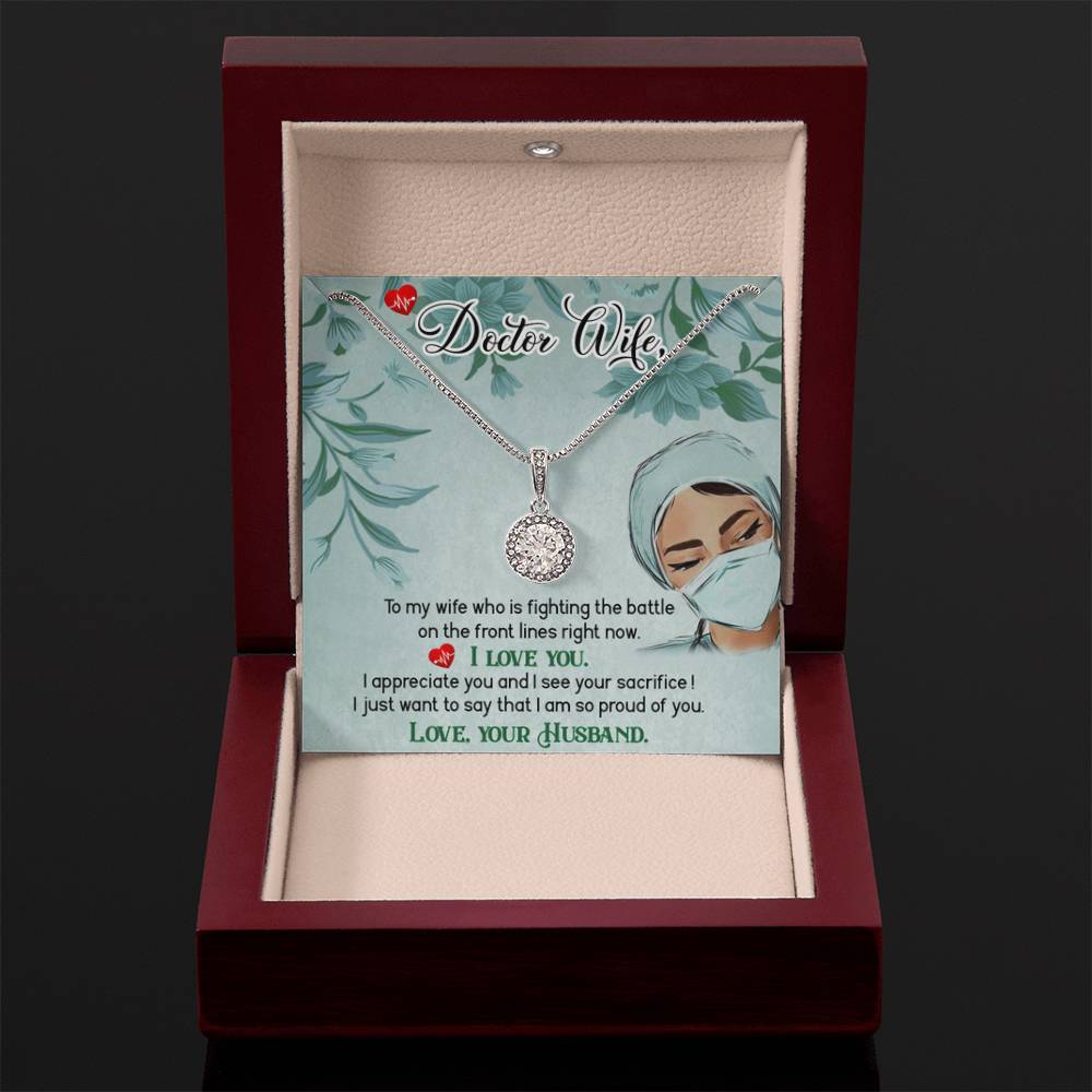 Doctor Wife Gift - Eternal Hope Necklace - Gift for Wife from Husband - Personalize Memories