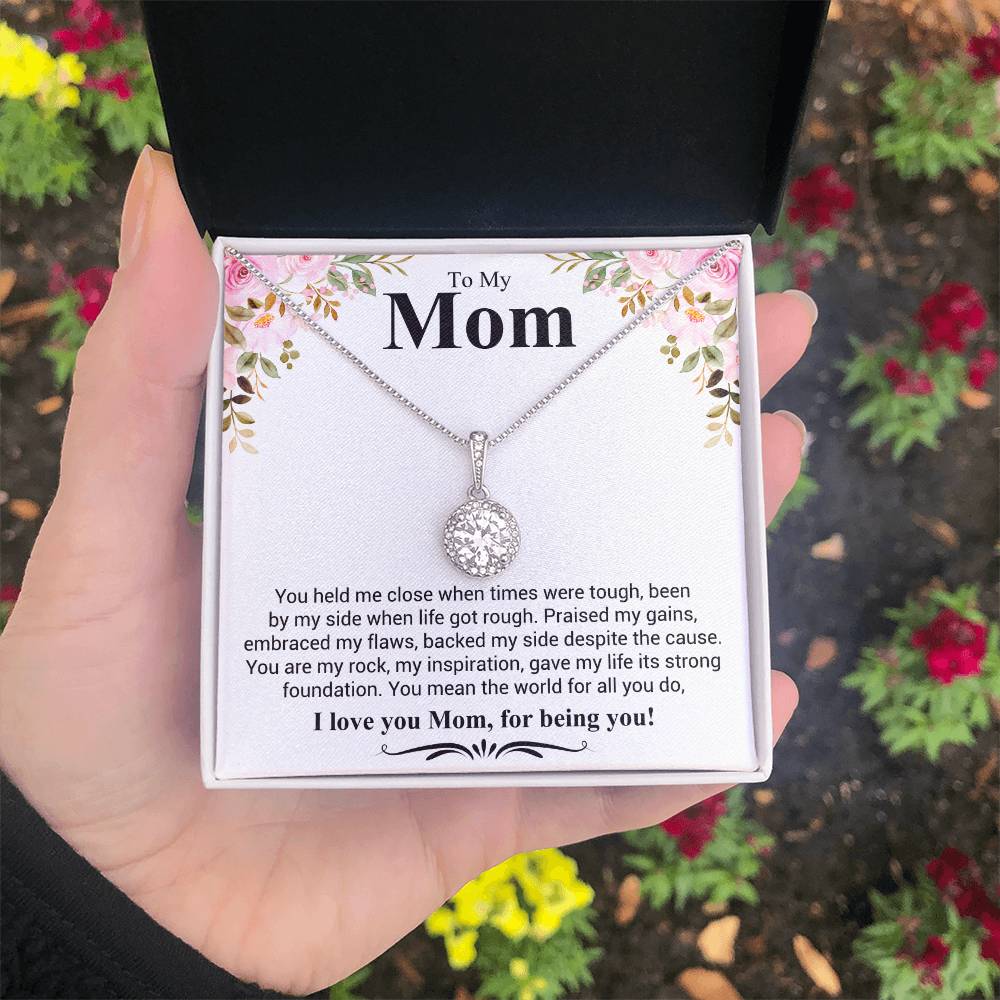 Gift for Mom - I Love You Mom - Eternal Hope Necklace - Personalize Memories