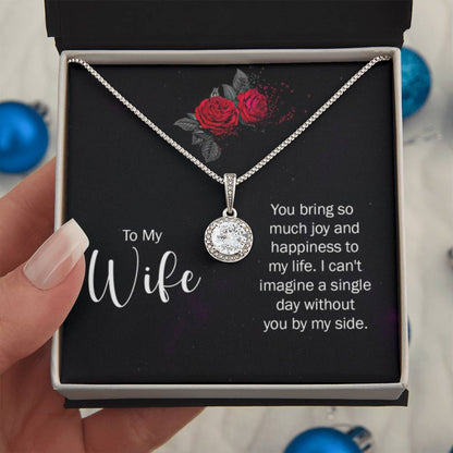 To My Wife Necklace - Romantic Jewelry for Valentine’s Day & Anniversaries - Eternal Hope Necklace - Personalize Memories
