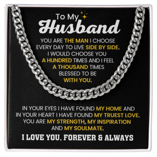 Gift for Husband from Wife - I Love You Forever & Always - Birthday & Valentine’s Day for Him - Personalize Memories