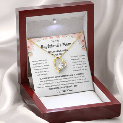 To My Boyfriend's Mom - I Fell in Love With Your Son - Forever Love Necklace - Personalize Memories