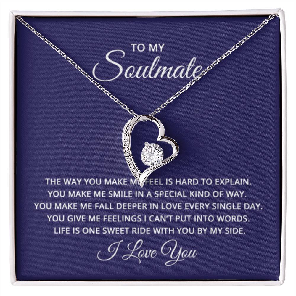 Soulmate Necklace - Soulmate Gift for Her for Valentine’s Day & Every Day Love - Forever Love Necklace - Personalize Memories