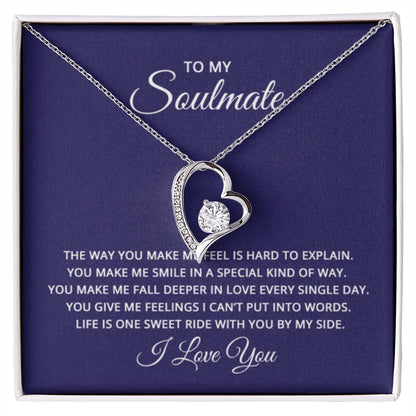 Soulmate Necklace - Soulmate Gift for Her for Valentine’s Day & Every Day Love - Forever Love Necklace - Personalize Memories