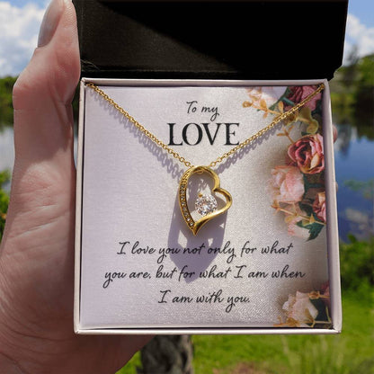 To My Love Gift - Forever Love Necklace - Perfect Gift for Soulmate - Personalize Memories