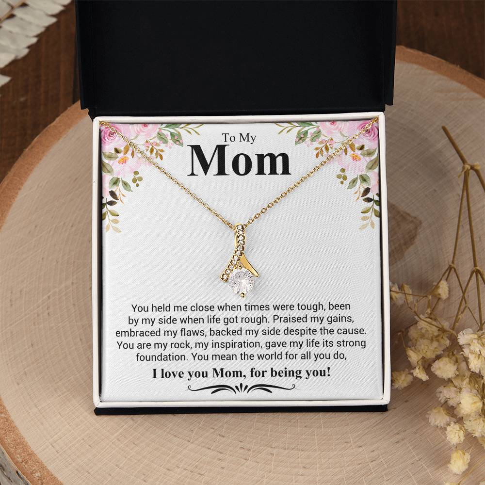 Gift for Mom - I Love You Mom - Alluring Beauty Necklace - Personalize Memories