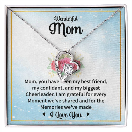 Gift for Wonderful Mom - Forever Love Necklace - Personalize Memories