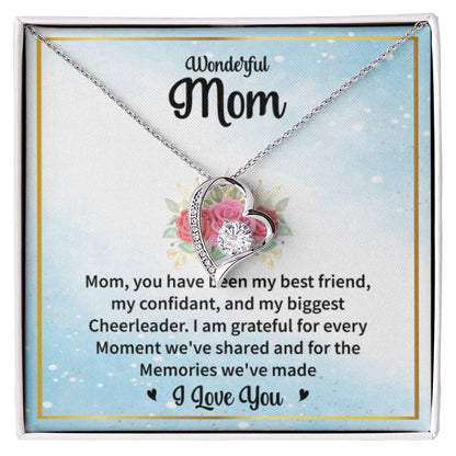 Gift for Wonderful Mom - Forever Love Necklace - Personalize Memories