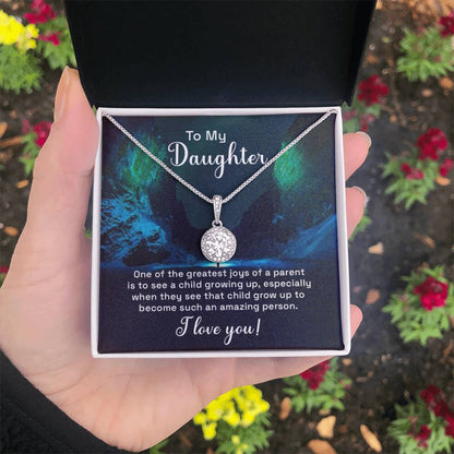 Birthday Gift for Daughter - Eternal Hope Necklace for Her - Personalize Memories