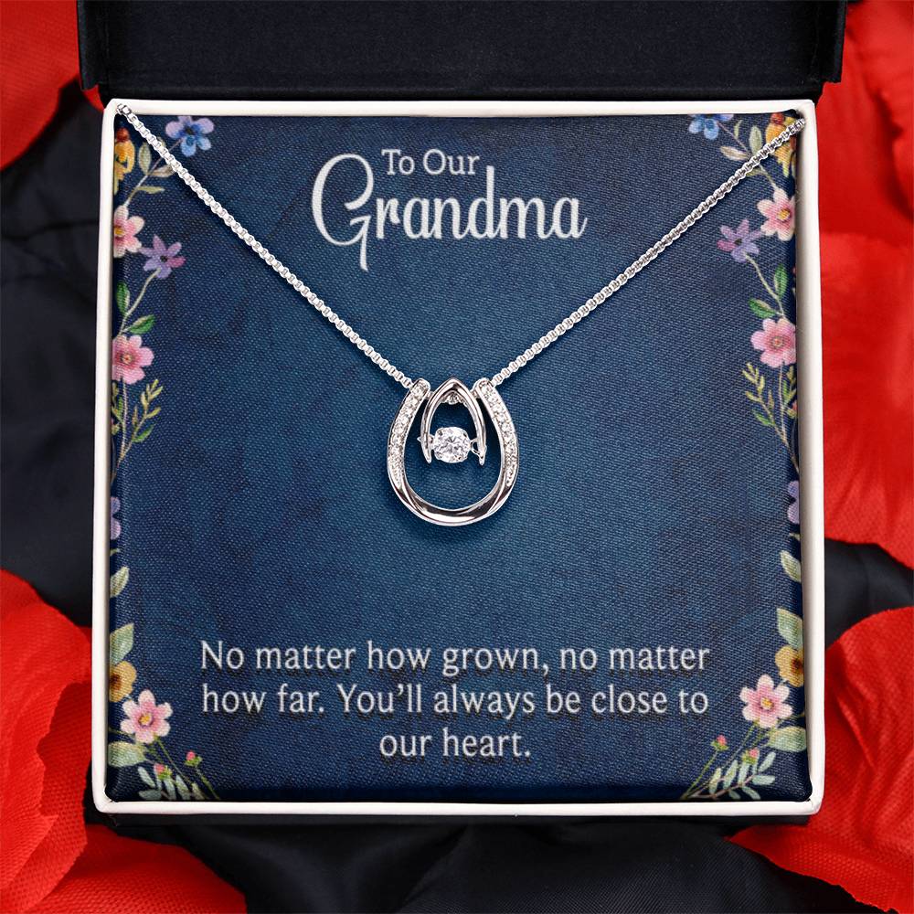 To Our Grandma - You will always be close to our heart - Gift for Grandmother Grandma - Lucky In Love PARTNER - Personalize Memories