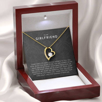 Gift for Girlfriend Necklace - Romantic Jewelry for Valentine’s Day, Birthday & Special Relationship Moments - Forever Love Necklace - Personalize Memories