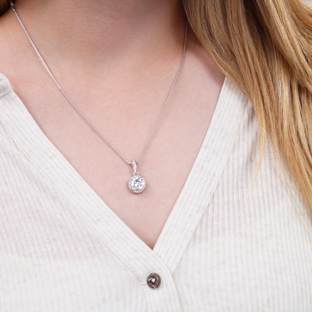 To My Loving Mom - You're My First Country - Eternal Love Necklace Gift from Daughter - Personalize Memories