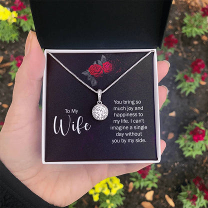 To My Wife Necklace - Romantic Jewelry for Valentine’s Day & Anniversaries - Eternal Hope Necklace - Personalize Memories