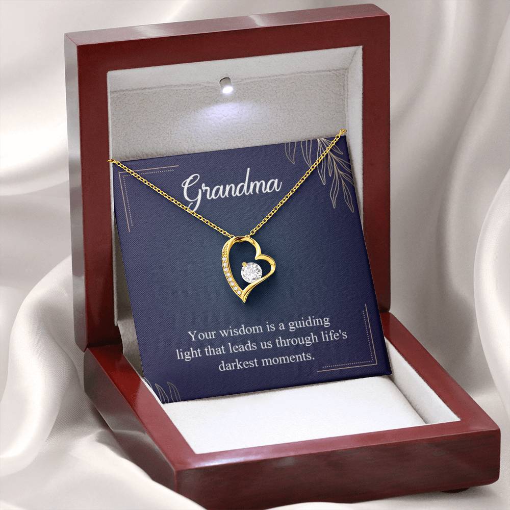 Gift for Grandma - Life's Darkest Moments Grandma - Forever Love Necklace - Personalize Memories