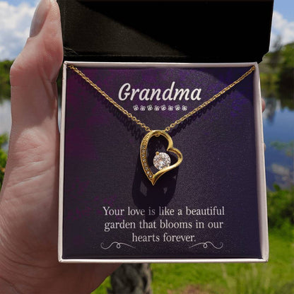 Present for Grandma - Grandma - Forever Love Necklace - Personalize Memories