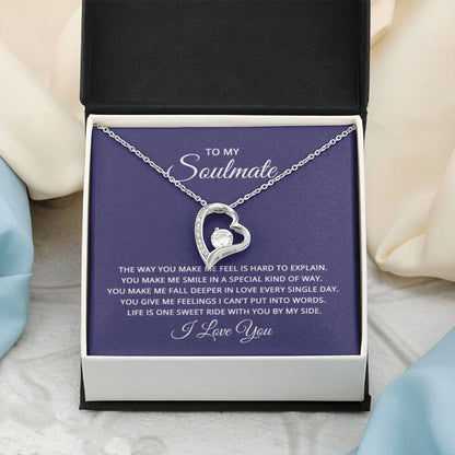 Soulmate Necklace - Soulmate Gift for Her for Valentine’s Day & Every Day Love - Forever Love Necklace - Personalize Memories