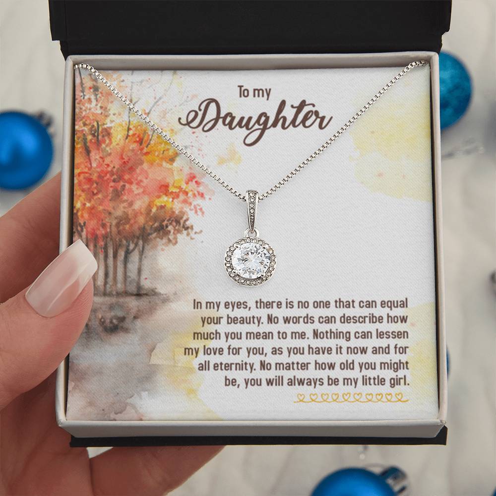 To My Daughter Necklace – Daughter Graduation & Birthday Present – Eternal Hope Necklace - Personalize Memories