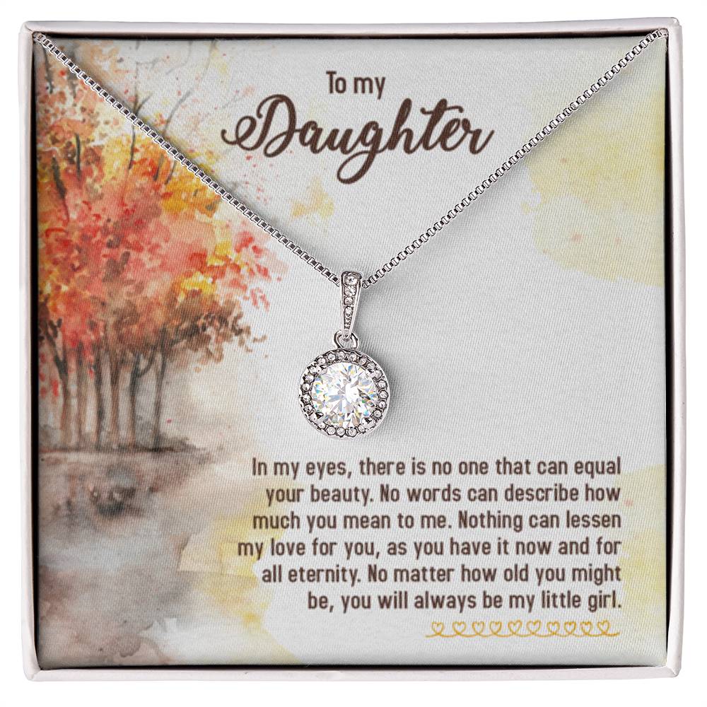To My Daughter Necklace – Daughter Graduation & Birthday Present – Eternal Hope Necklace - Personalize Memories