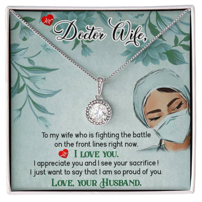 Doctor Wife Gift - Eternal Hope Necklace - Gift for Wife from Husband - Personalize Memories