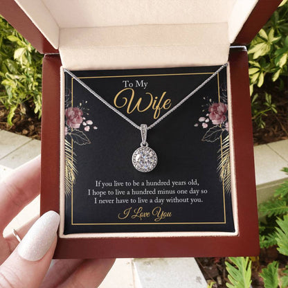 Anniversary Gift for Wife from Husband - Sweet Romantic Jewelry for Valentine’s Day - Eternal Hope Necklace - Personalize Memories
