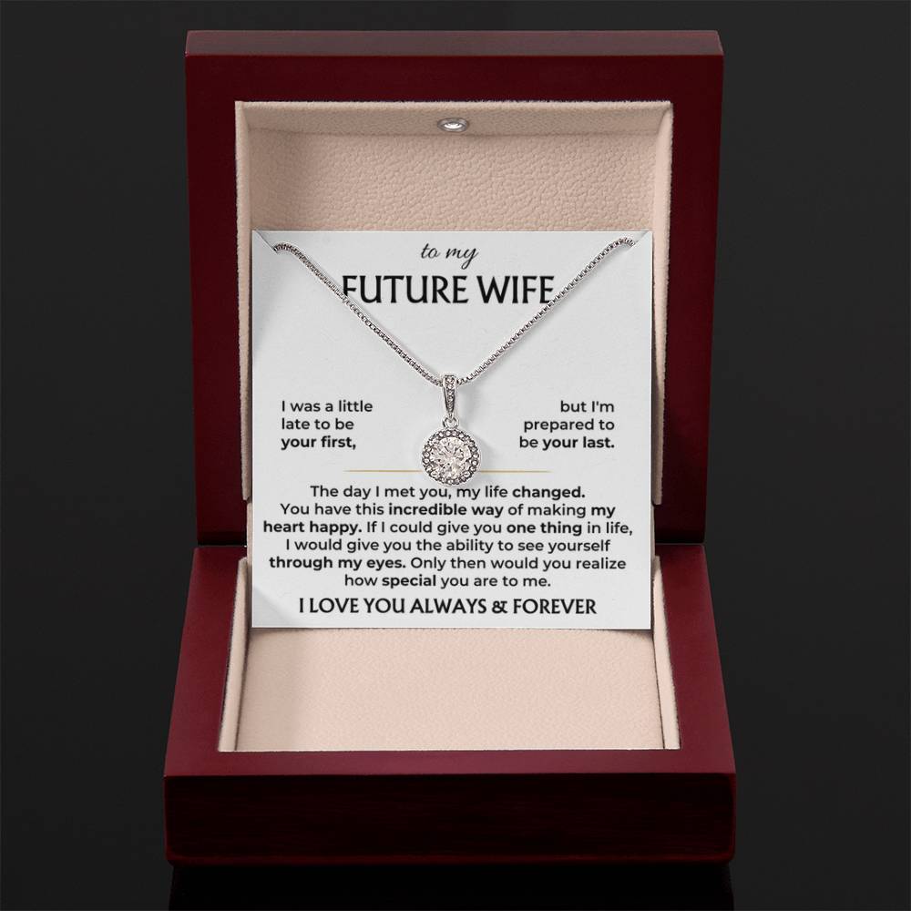 To My Future Wife Necklace - Gift for Engagement, Proposal or Romantic Surprises - Eternal Hope Necklace - Personalize Memories