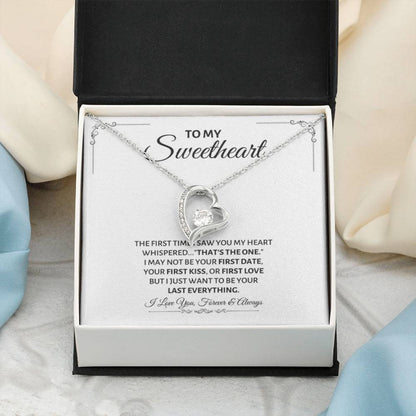 To My Sweetheart Necklace - Gift for Love on Valentine’s Day & Special Days - Forever Love Necklace - Personalize Memories
