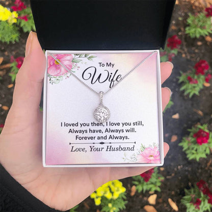 To My Wife Necklace - Meaningful Gift from Husband for Valentine’s Day - Eternal Hope Necklace - Personalize Memories