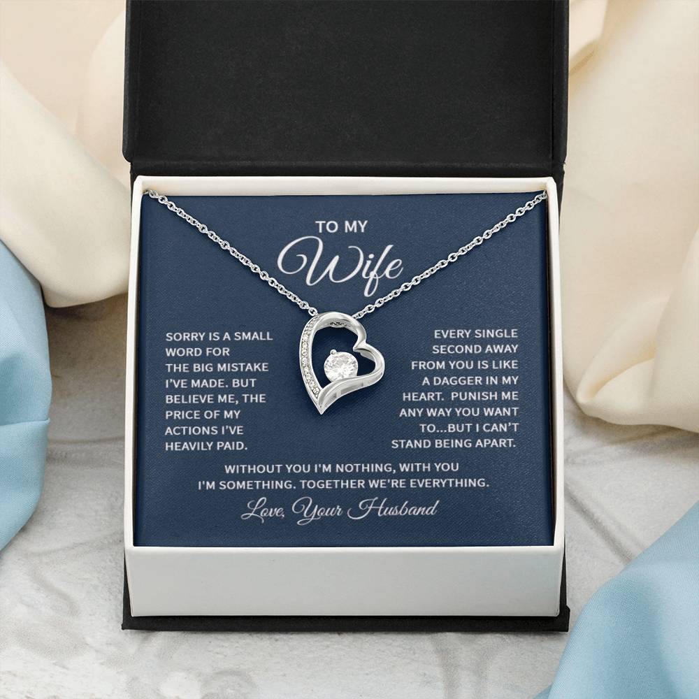 Wife Jewelry Gift from Husband - Sweet Romantic Gift for Valentine’s Day - Forever Love Necklace - Personalize Memories