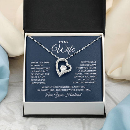 Wife Jewelry Gift from Husband - Sweet Romantic Gift for Valentine’s Day - Forever Love Necklace - Personalize Memories