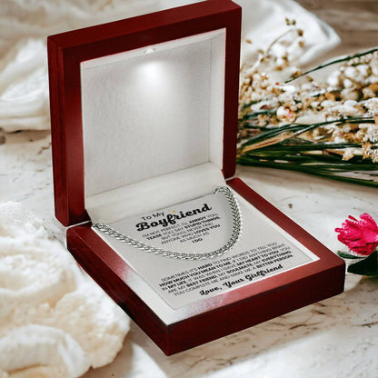 Cuban Link Chain for Boyfriend - Birthday, Anniversary Gift from Girlfriend - Personalize Memories