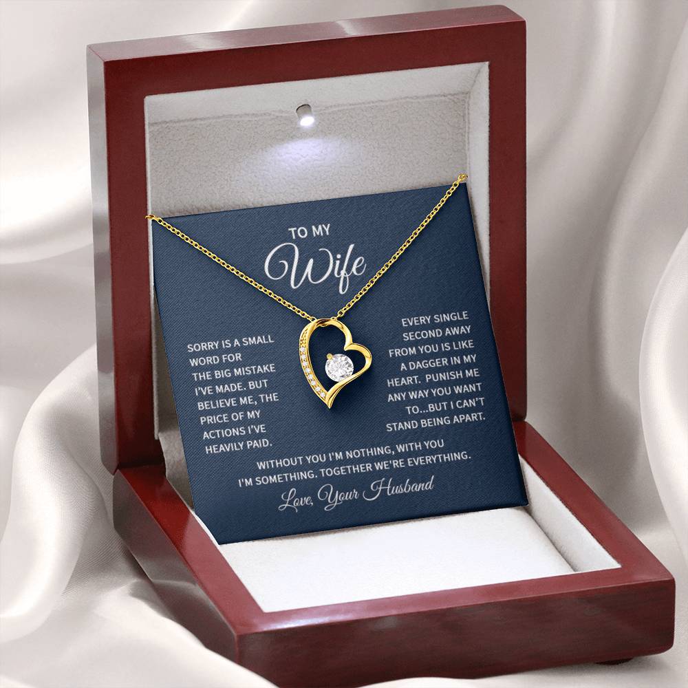 Wife Jewelry Gift from Husband - Sweet Romantic Gift for Valentine’s Day - Forever Love Necklace - Personalize Memories