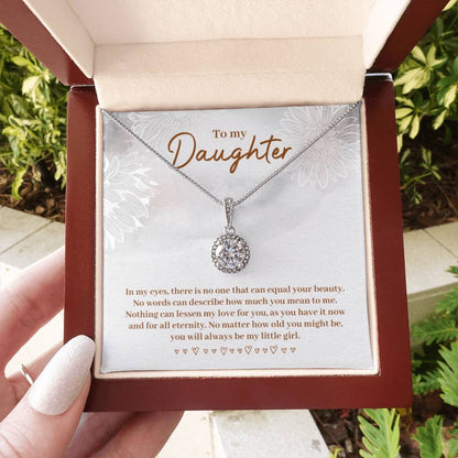 To My Daughter Necklace – Birthday & Graduation Jewelry for Her – Eternal Hope Necklace - Personalize Memories