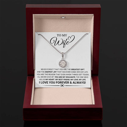 Gift for Wife from Husband - You're The Greatest Gift - Eternal Hope Necklace - Personalize Memories