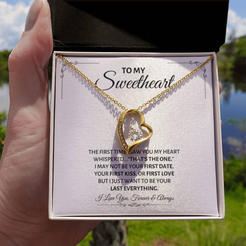 To My Sweetheart Necklace - Gift for Love on Valentine’s Day & Special Days - Forever Love Necklace - Personalize Memories