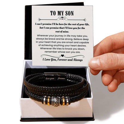 Son Gift – Graduation, Birthday, Holiday – Love You Forever Bracelet - Personalize Memories