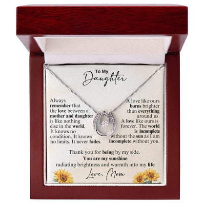 Holiday Gift for Daughter Graduation from Mom – Lucky In Love Necklace - Personalize Memories