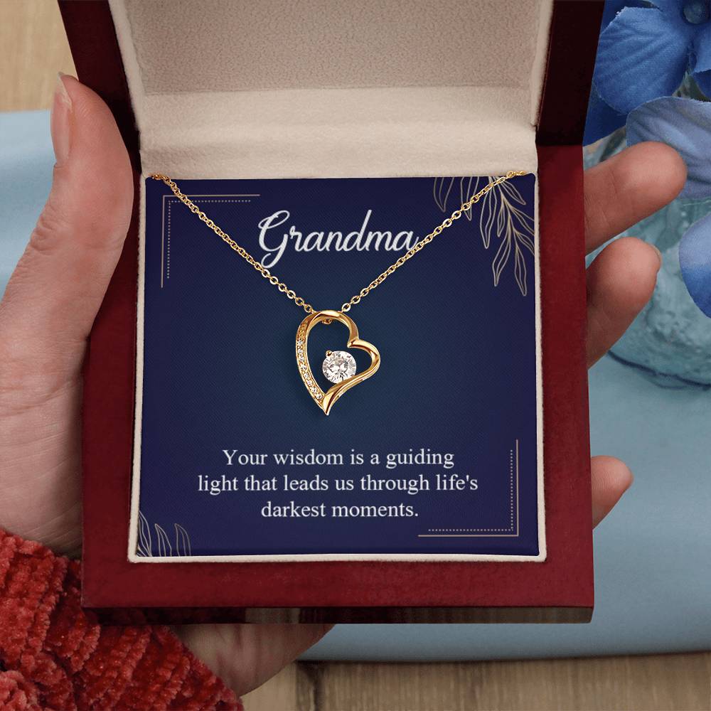 Gift for Grandma - Life's Darkest Moments Grandma - Forever Love Necklace - Personalize Memories