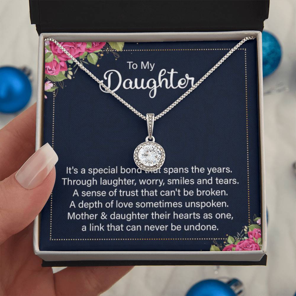 To My Daughter Necklace – Holiday Gift for Daughter Graduation – Eternal Hope Necklace - Personalize Memories