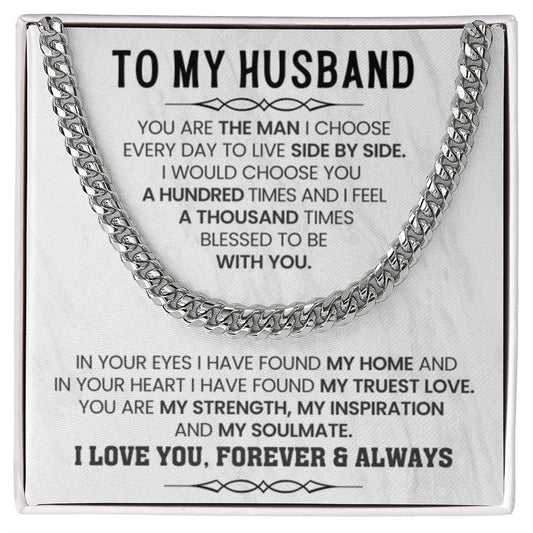 Cuban Link Chain Husband Gift – Birthday & Valentine’s Day from Wife