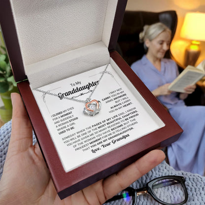 To My Granddaughter Necklace – Bestseller Granddaughter Gift: Birthday Graduation – Crown Pendant Necklace - Personalize Memories